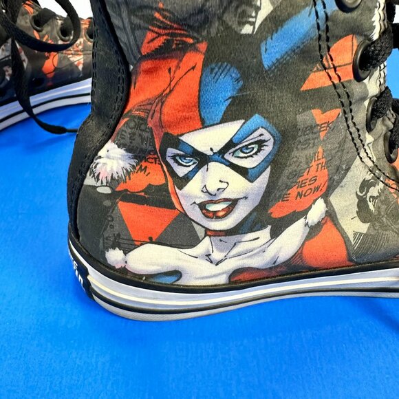 Converse Chuck Taylor All Star HI DC Comics Harley Quinn, 152599C Women's sz 7 - Picture 4 of 9